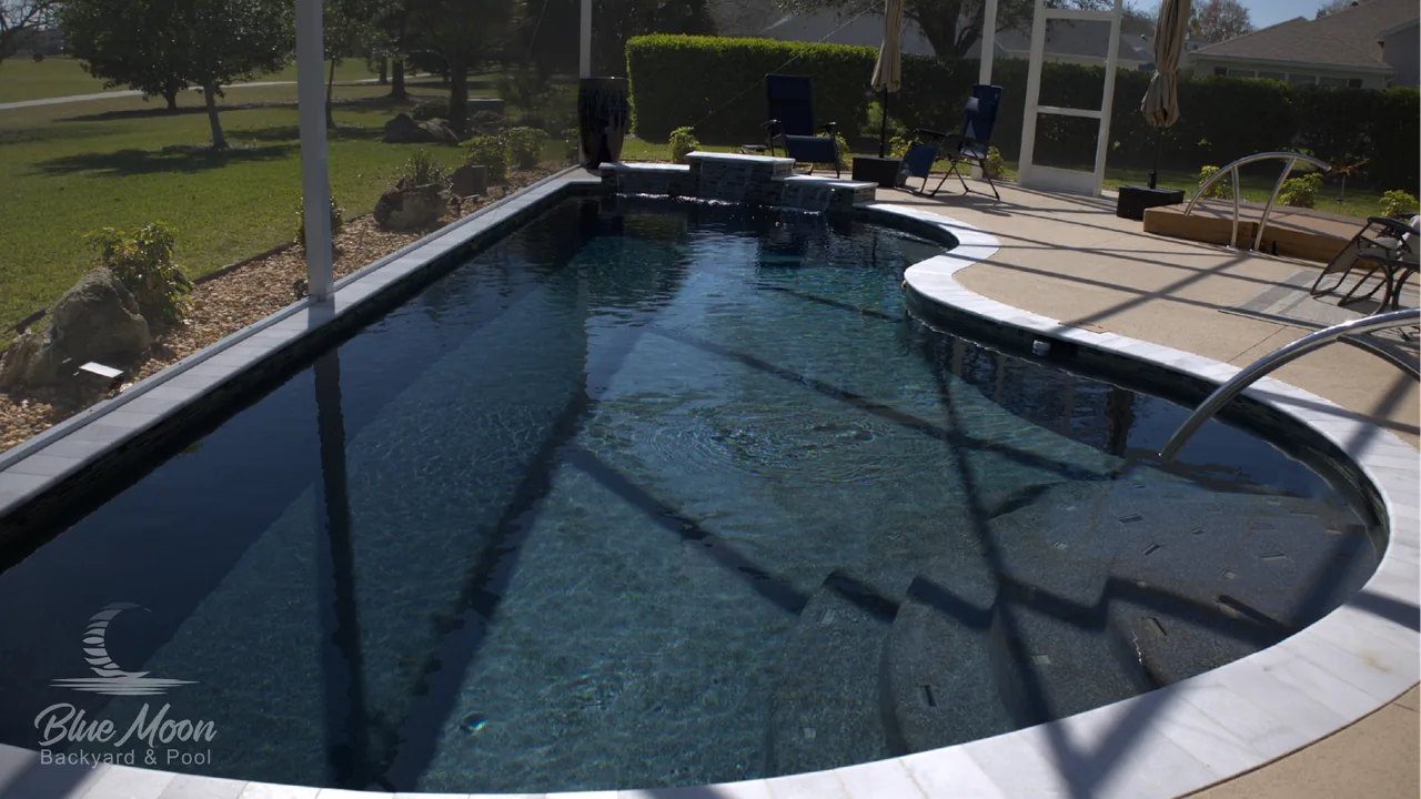 BLUE MOON BACKYARD & POOL, INC. pool project