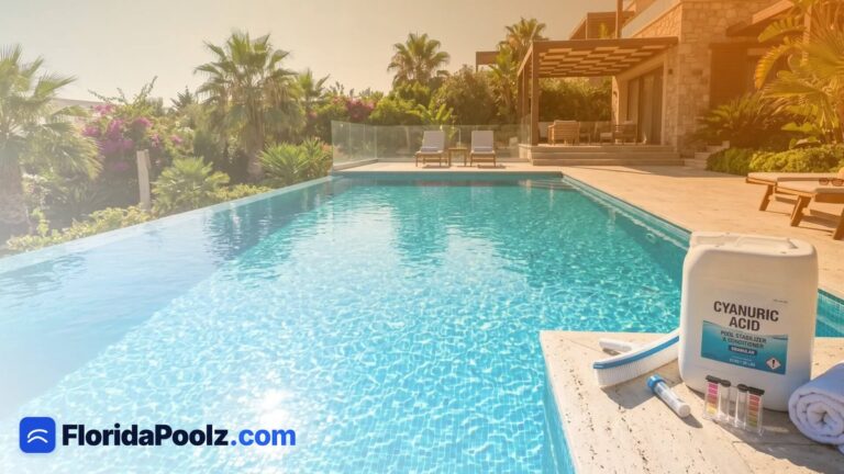 Cyanuric acid in a Florida pool